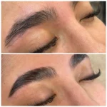 قبل و بعد ژل ابرو مورلی مدل 2 در 1