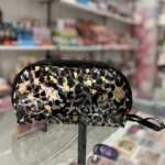 کیف طلقی سایز بزرگ پلنگی زرد