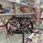 کیف طلقی سایز بزرگ پلنگی صورتی